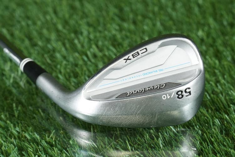 Cleveland CBX 58 10 Lob Wedge Dynamic Gold 115 Wedge Flex Steel Shaft Satin RH