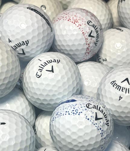 24 Near Mint AAAA White Callaway Supersoft Used Golf Balls