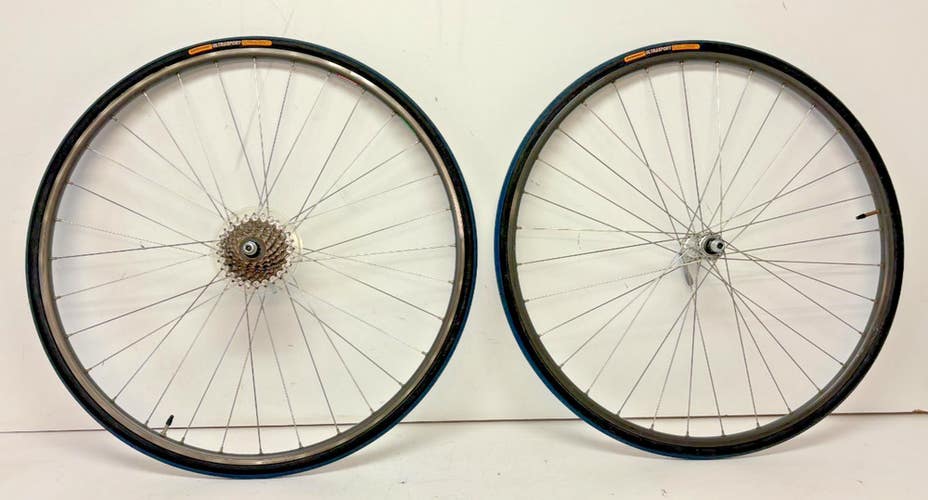Trek Matrix Titan II 7-Speed 32-Spoke Aluminum 700C Wheel Exage RM50 Hubs +Tires