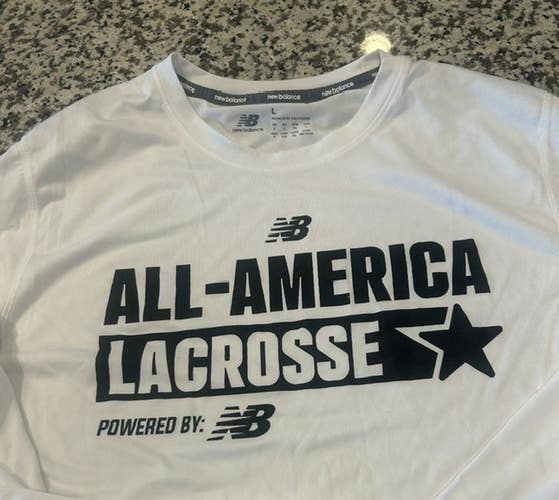 New Balance All America lacrosse game long sleeve shooter NEW mens L large