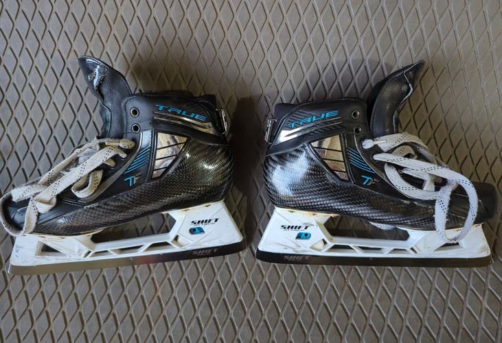 True TF Custom Pro Hockey Goalie Skates Wide Width 11.5 (Used)