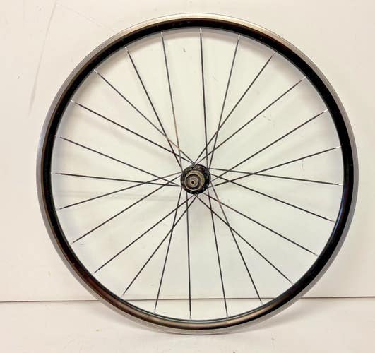 Black Aluminum 24-Bladed Spoke 700C Rear Wheel Planet X Superlight Hub CLEAN