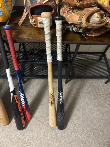 Young Bat wooden bat (-3) 28 oz 31" (Used)