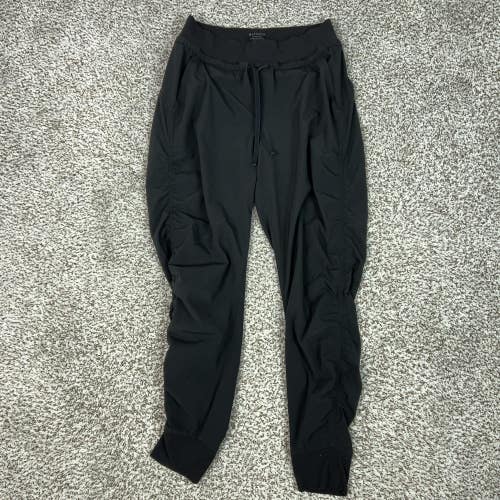 Athleta Pants Womens 0 Black Attitude Jogger Drawstring Pockets Yoga Lounge Gym
