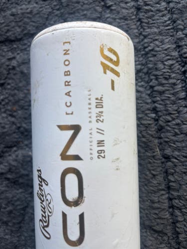 2024 Rawlings Icon Composite USSSA Certified Bat (-10) 19 oz 29" (Used)