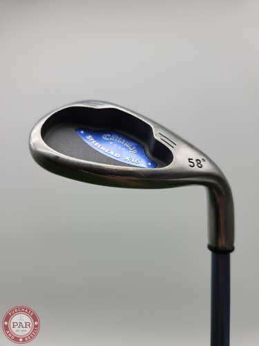 2003 CALLAWAY STEELHEAD X16 WEDGE 58* LADIES CALLAWAY SYSTEM UL45 33.75" FAIR