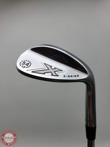 2008 CALLAWAY X FORGED WEDGE 54*/15C WEDGEFLEX STEEL 35.25" GOOD