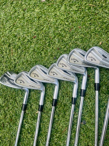 Men's 2014 Callaway Apex Right Handed Iron Set Extra Stiff Flex (Used)