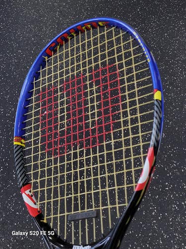 Used Wilson COURT ZONE Adult Tennis Racquet Royal Blue 4 1/4" 11849-S000044750