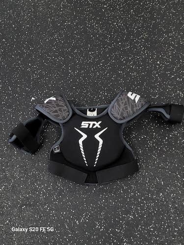 Used STX STALLION 75 Lacrosse Shoulder Pads Black XS 11849-S000044756