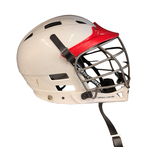 Used Cascade CASCADE LAX HELMET Lacrosse Helmet White One Size 10299-C000313526