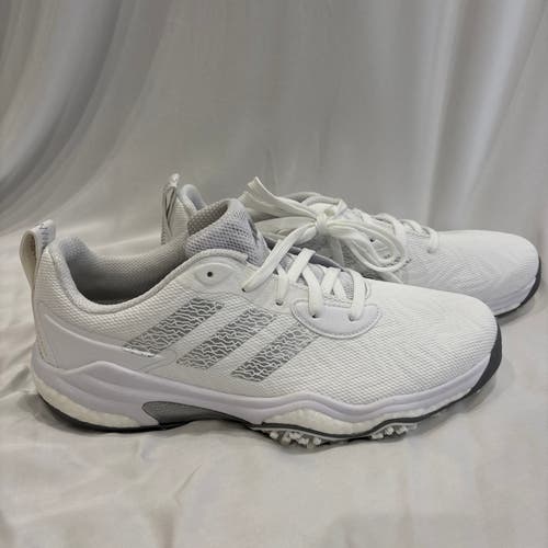 Adidas Codechaos 25 Golf Shoes White/Silver Men's SZ 10 (ID8732)