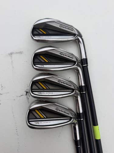TaylorMade Rocketbladez RBladez Iron Set 7-PW Rocketfuel Regular Flex +1/4" NICE