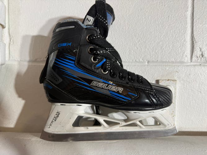 2024 Bauer GSX Hockey Goalie Skates Regular Width Size 2 (Used)
