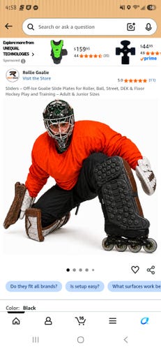 Rollie Goalie Pad Sliders for 32"+