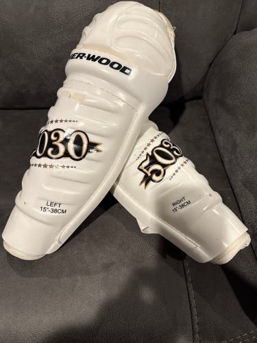 Senior Sher-Wood 5030 15" Shin Pads (Used)