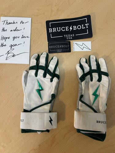 Bruce Bolt Custom Batting Gloves (like new)