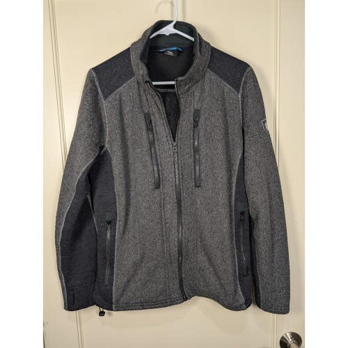 Kuhl Interceptr Full Zip Fleece Jacket Mens Medium Charcoal Gray 3042
