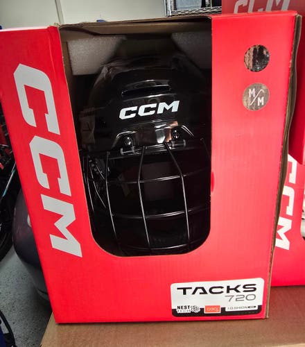Medium CCM Tacks 720 Helmet (New) w/ full cage