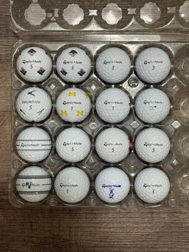 16 TaylorMade TP5 Golf Balls - 5A MINT CONDITION ONLY