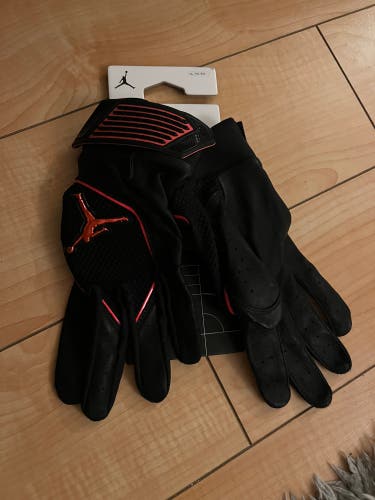 Nike Jordan Fly Select Batting Gloves Men's XL Black/Infrared 23