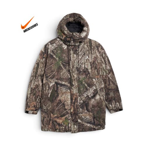 Nike Air Jordan Flight Therma-FIT RLT Camo Print Men’s Relaxed Parka Down Jacket IB4517-222