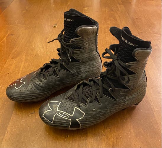 Under Armour Highlight MC ClutchFit Lacrosse Cleats Black Size 9