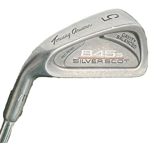 Tommy Armour 845s Silver Scot 5 Iron 1*F LH Rifle 5.5 Stiff Steel 38" Nice Grip