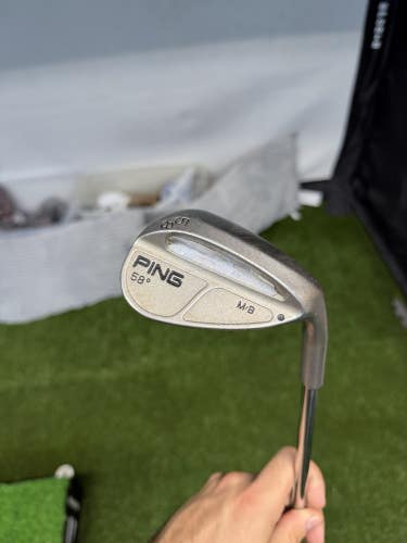 Ping MB 58* Wedge Black Dot Steel Shaft RH Missing Rubber Insert