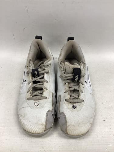 Used Nike ALPHA BASEBALL CLEATS BB/SB Cleats White Junior 04 11851-S000053384