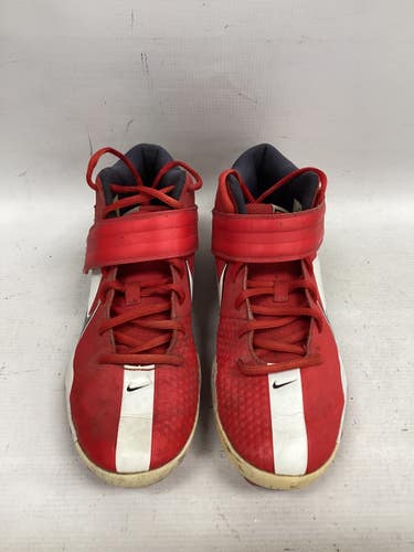 Used Nike TROUT MID BB/SB Cleats Red Junior 06 11851-S000053385