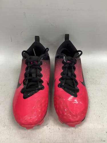 Used Nike SOFTBALL CLEAT BB/SB Cleats Black And Pink Junior 05 11851-S000053386