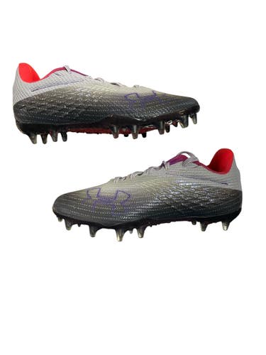 Used Under Armour Adult FB Cleats Grey Senior 7 11873-C000248480