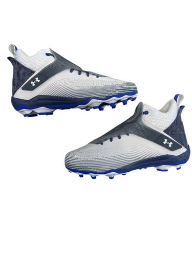 Used Under Armour Adult FB Cleats Navy And White Senior 13 11873-C000248469