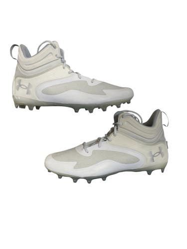 Used Under Armour Adult FB Cleats White Senior 14 11873-C000248468