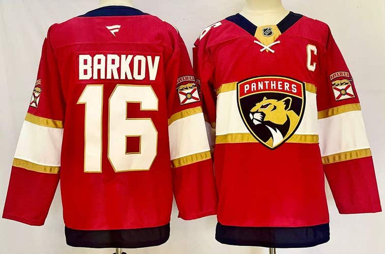 Florida Panthers Aleksander Barkov #16 Stitched Red Jersey Ice Hockey Jersey Size 54