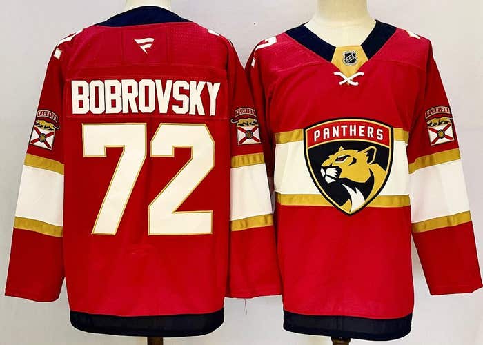Florida Panthers Bobrovsky 72 Stitched Jersey Ice Hockey Jersey Size 54