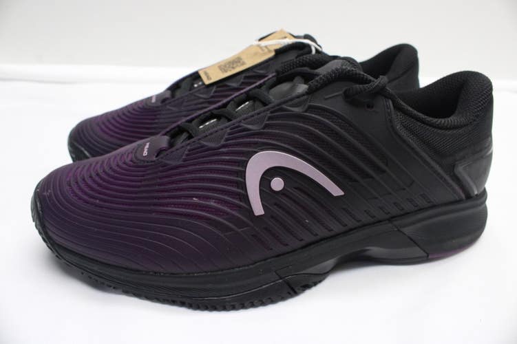 *NWOB* WOMEN'S HEAD REVOLT PRO 4.5 CLAY TENNIS SHOES (BLACK/PLUM) SZ 8.5