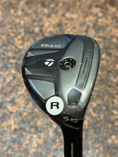 Men's TaylorMade TaylorMade Qi4D Rescue Hybrid Right Handed Hybrid Regular Flex 4H (New)