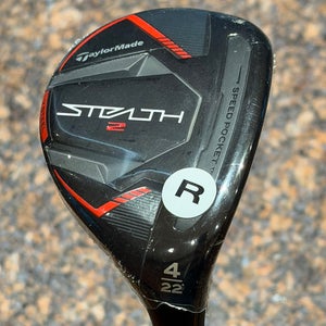 Men's TaylorMade Stealth 2 Right Handed Hybrid Regular Flex 4H (New)