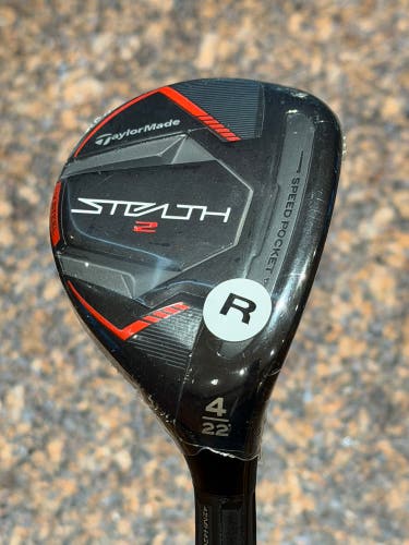 Men's TaylorMade Stealth 2 Right Handed Hybrid Regular Flex 4H (New)