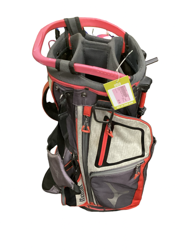 Used Mizuno BR-D4 Mens Stand Bag Grey 11613-S000191020