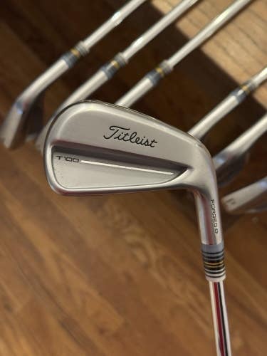 *MINT* Titleist T100 '25 Forged Iron Set +1/2 (4-PW)  Dynamic Gold S400 (stiff)