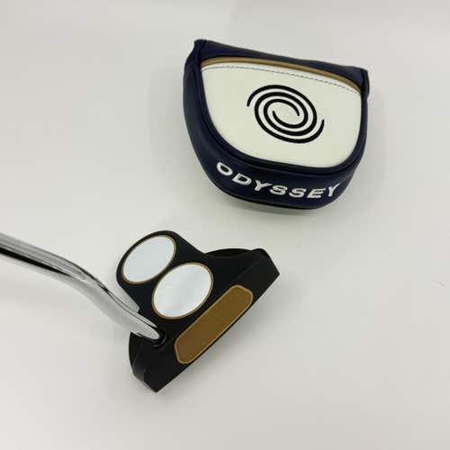 Odyssey Ai-ONE Milled 2-Ball T Putter LH Mallet 34 3/8" Headcover Used Steel