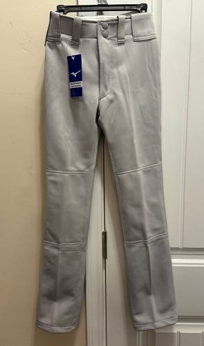 Gray Medium Youth Mizuno Game Pants (New)