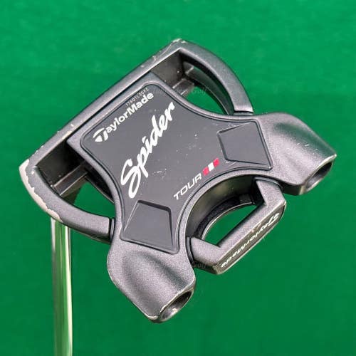 LH TaylorMade Spider Tour 2020 Black #3 33.75" Slant-Neck Mallet Putter w/ HC