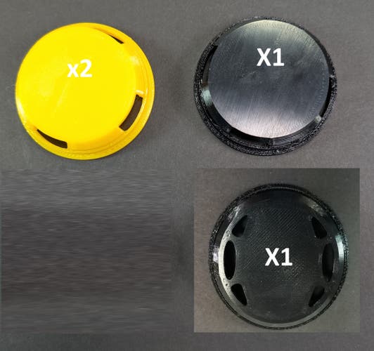 Purge covers Titan LX 2x yellow, 1x black, 1x Legend