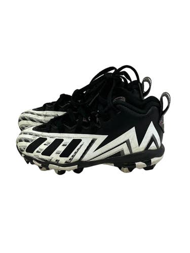 Used Adidas FREAK SPARK Youth FB Cleats White And Black Youth 12.0 11692-S000157976
