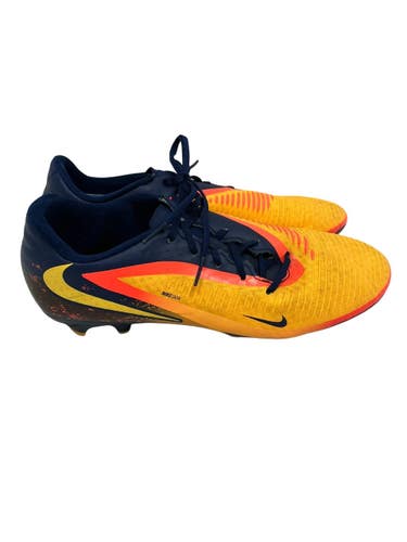 Used Nike PHANTOM 6 LOW Soccer Cleats Navy Blue And Yellow Senior 7.5 11692-S000158015