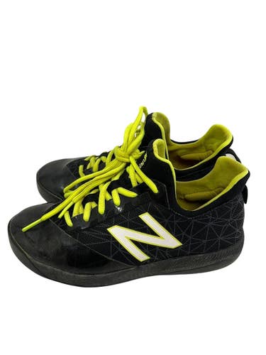 Used New Balance LINDOR BB/SB Cleats Black And Optic Yellow Junior 03 11692-S000158022